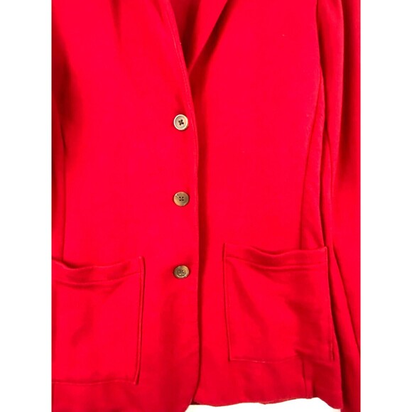 TAHARI Blazer Womens Red Open Front Jacket Small - Picture 3 of 6